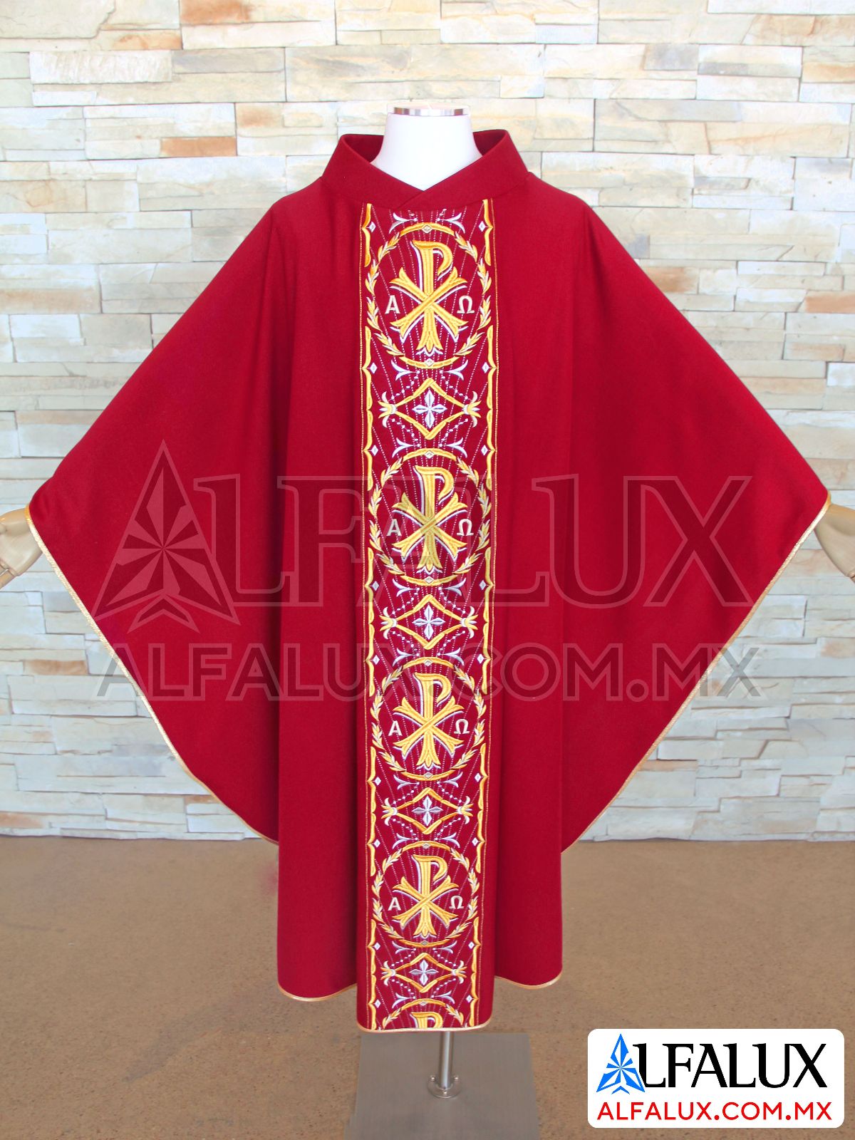 20 CRISMON Alfalux Casulla Central RojoQuem Rojo Quemado 23